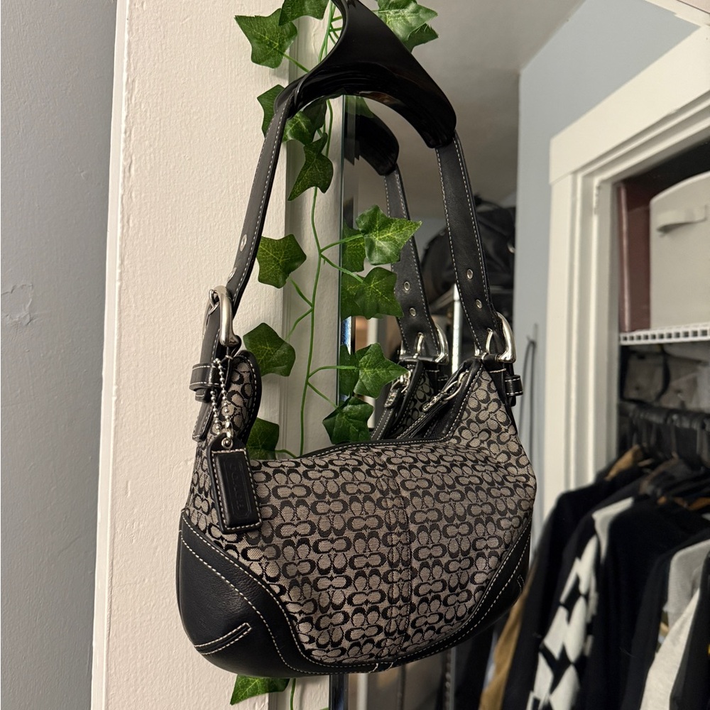 vintage y2k coach soho mini signature small hobo 6351